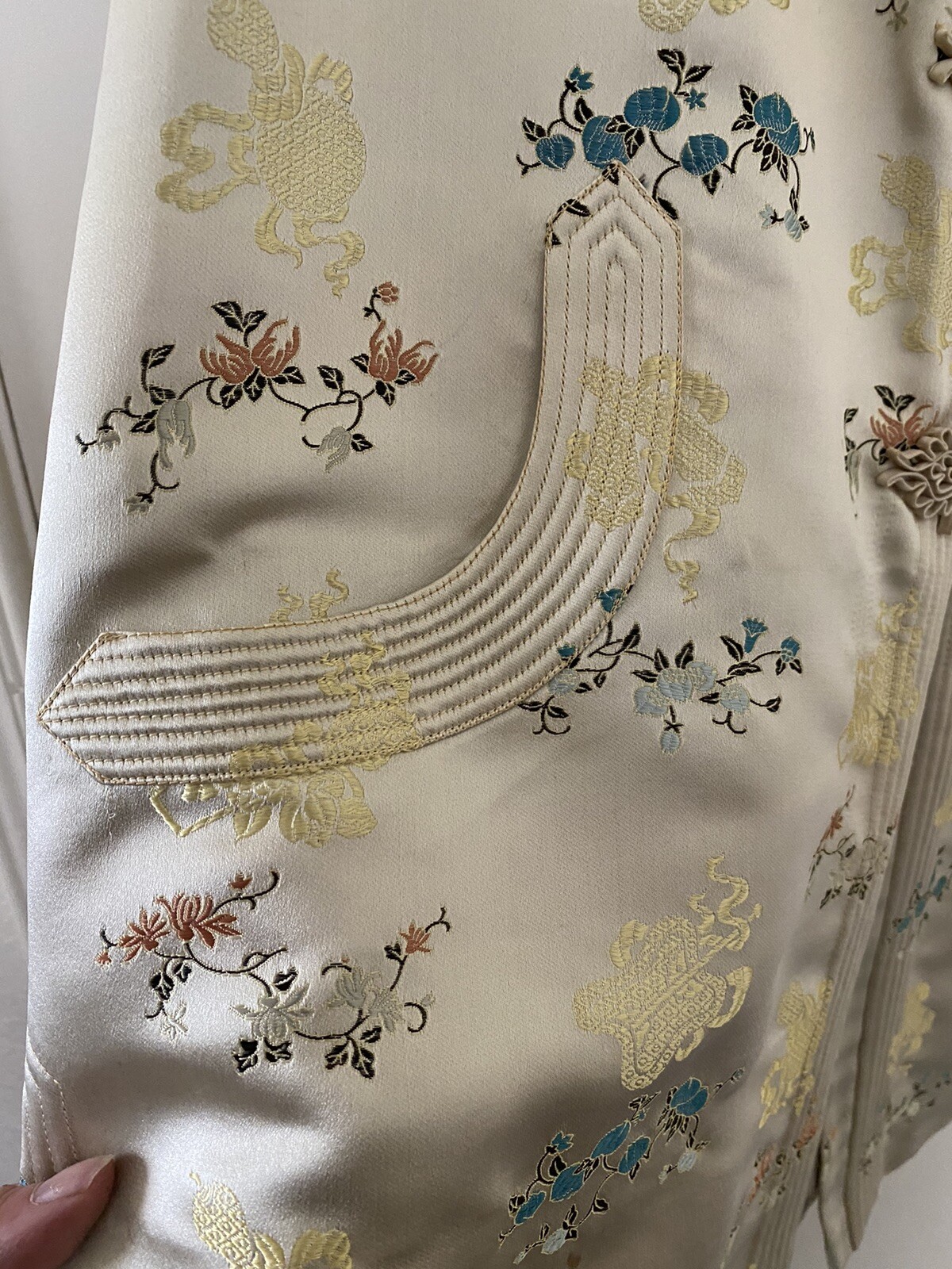 Vintage Dynasty ,Hong Kong, British Crown – Silk Brocade Jacket-Adult (L)