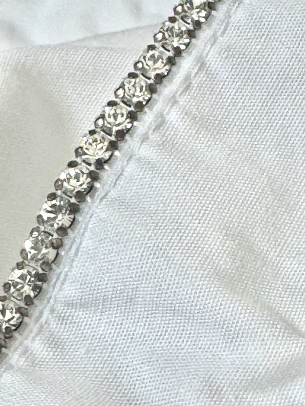 Cropped White DIRNDL BLOUSE, Rhinestone Ruffled Collar, Sz 14, Oktoberfest Top