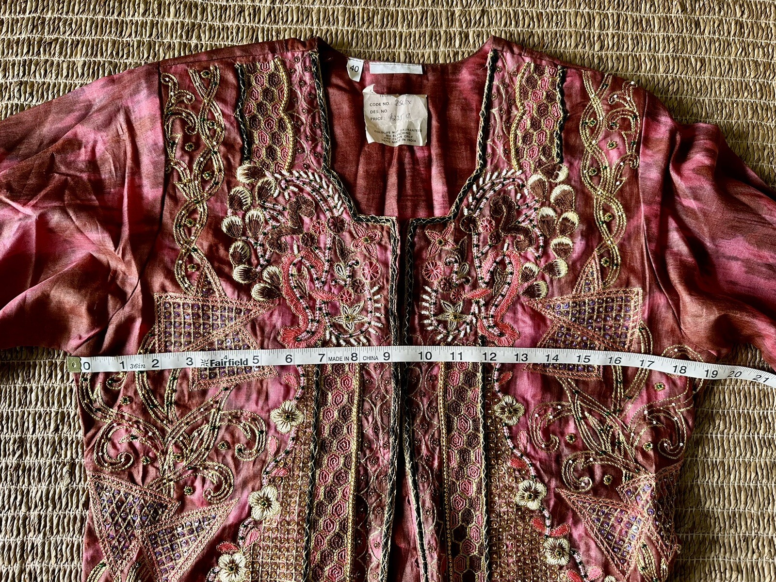 Maroon Lehenga Choli Indian Wedding Bridal Set Silk Embroidery Beading Vintage