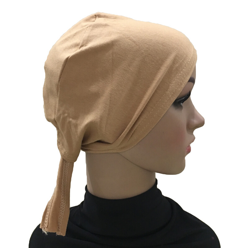 Plain Women Underscarf Hijab Muslim Bone Bonnet Inner Cap Tube Nijna Hat