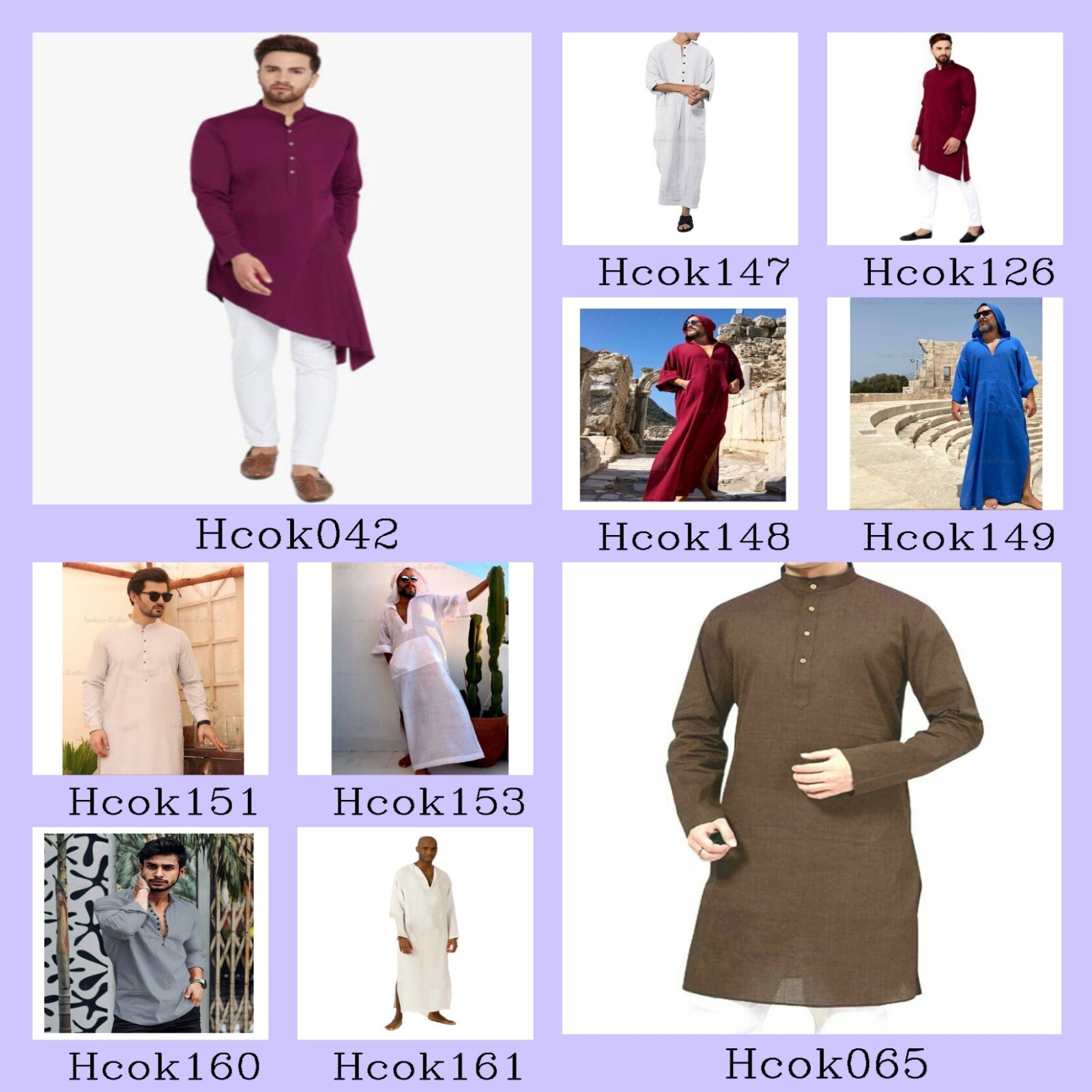 Mens Kurta only Indian Kurta Ethnic Suit Cotton Fabric Solid Traditional