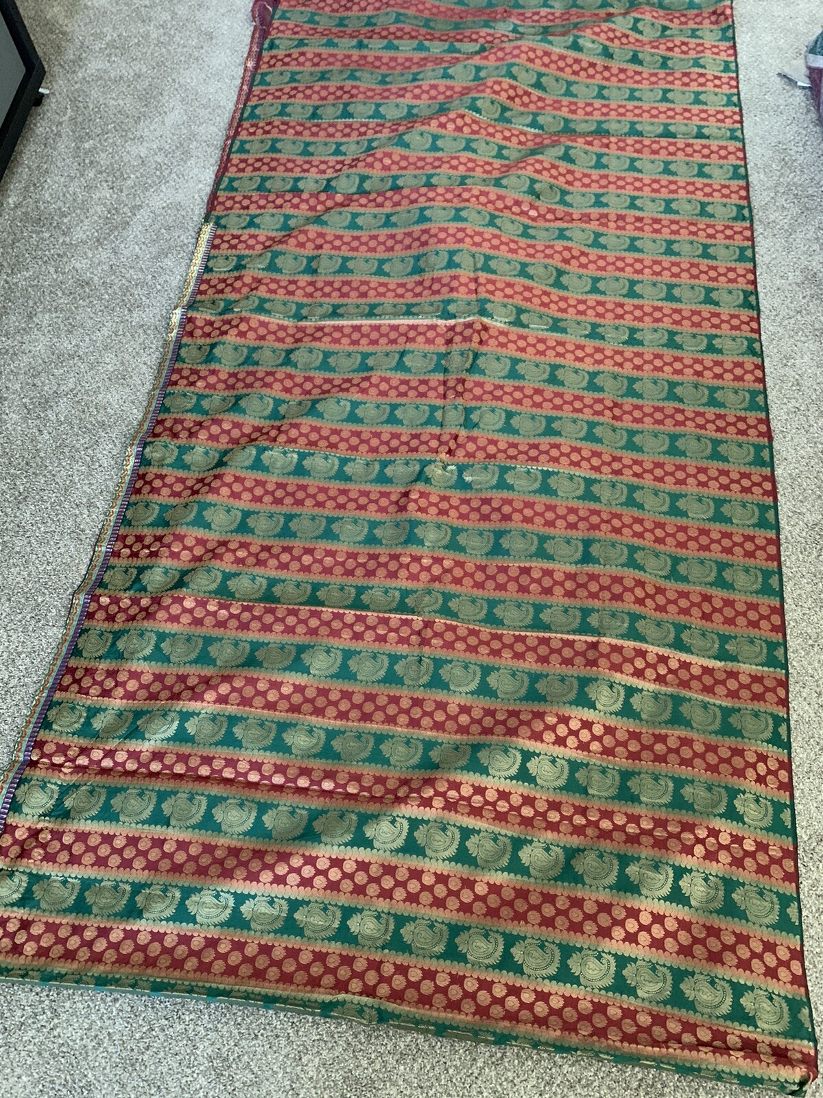 Maroon/Red/Green Net/Half Saree Designer Art silk saree w/stitched blouse/Fall