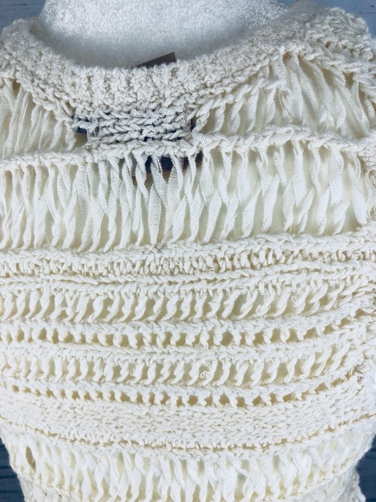 AEO Crochet Cream Tank Top Sz: XS Boho Festival American Eagle