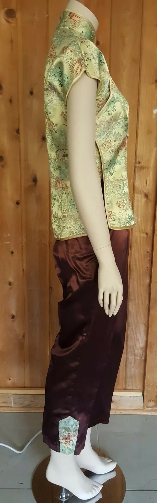 Shanghai China Story Fashion Peony SET Top& Pant Traditional Chinese Women SzS