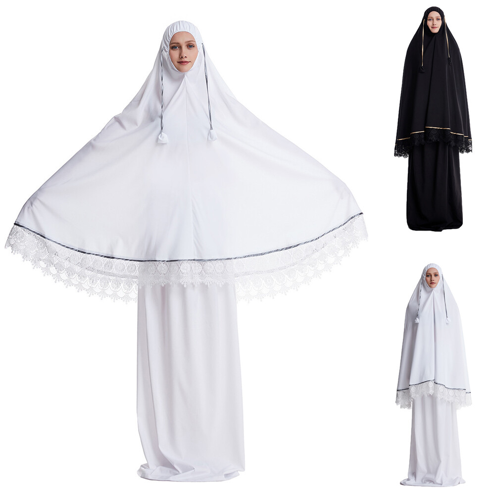 Muslim Abaya Women Overhead Khimar Hijab Dress Skirt Islamic Niqab Burka Kaftan