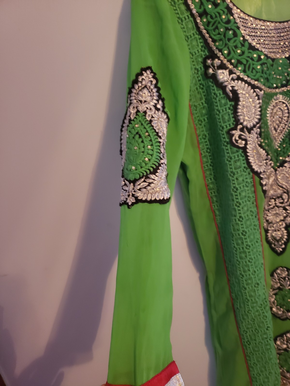 Green Georgette Indian Salwar Kameez Party Wear