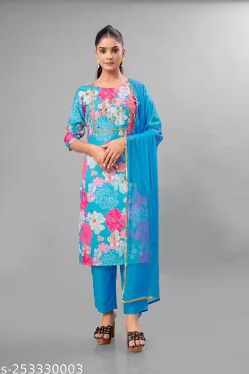 women’s fabulous digital muslin kurta set | Daily & Festive Wear Printed kurti s