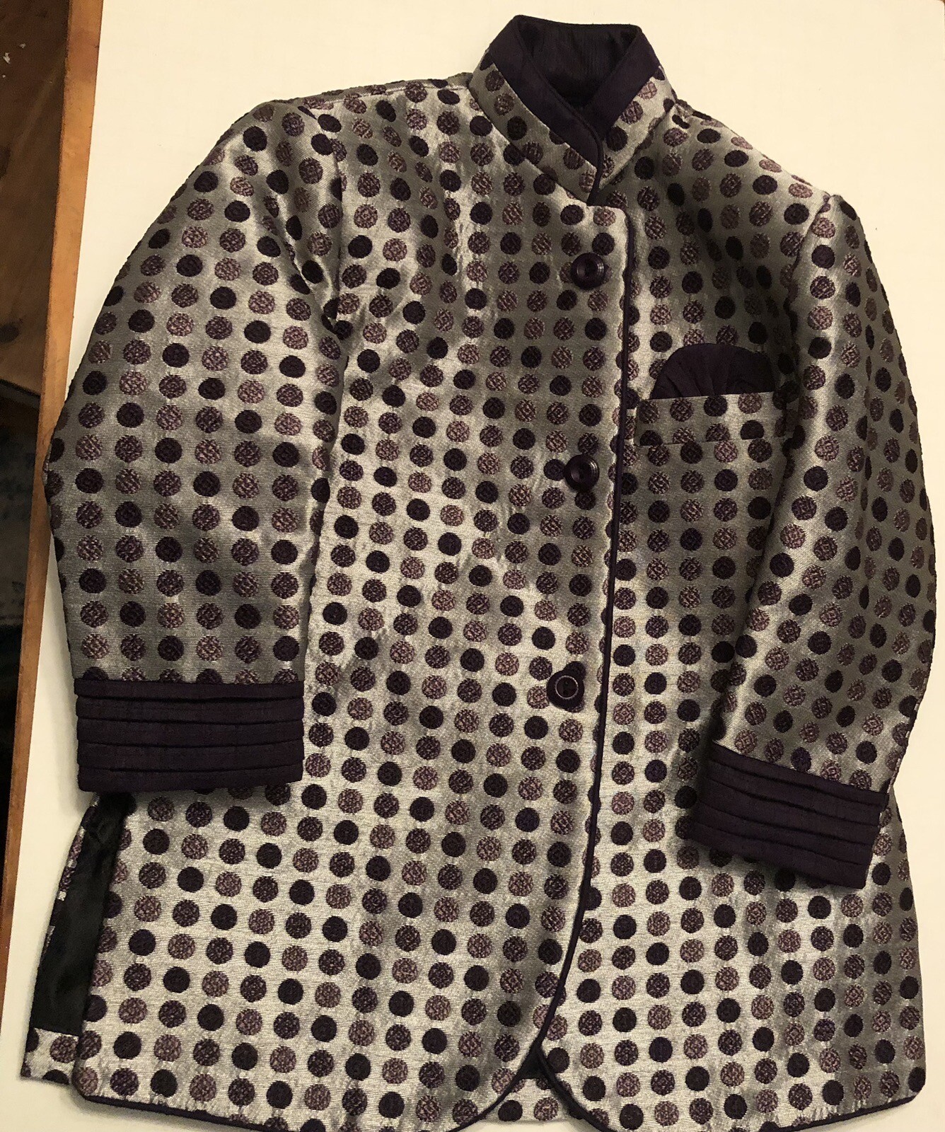 Boys Pajama Jacket Wedding Party Wear Indian Boys Size 1 Zeal Brown