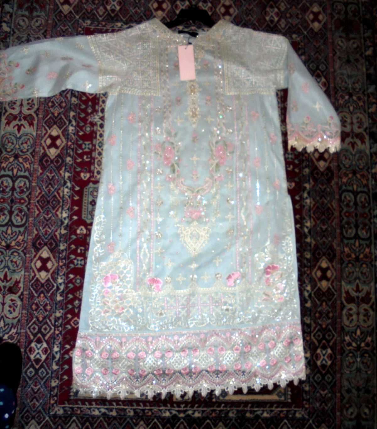 Pakistani Bin Saeed Shalwar Kameez 3 piece suit Large (not Maria B, Khaadi, Asim