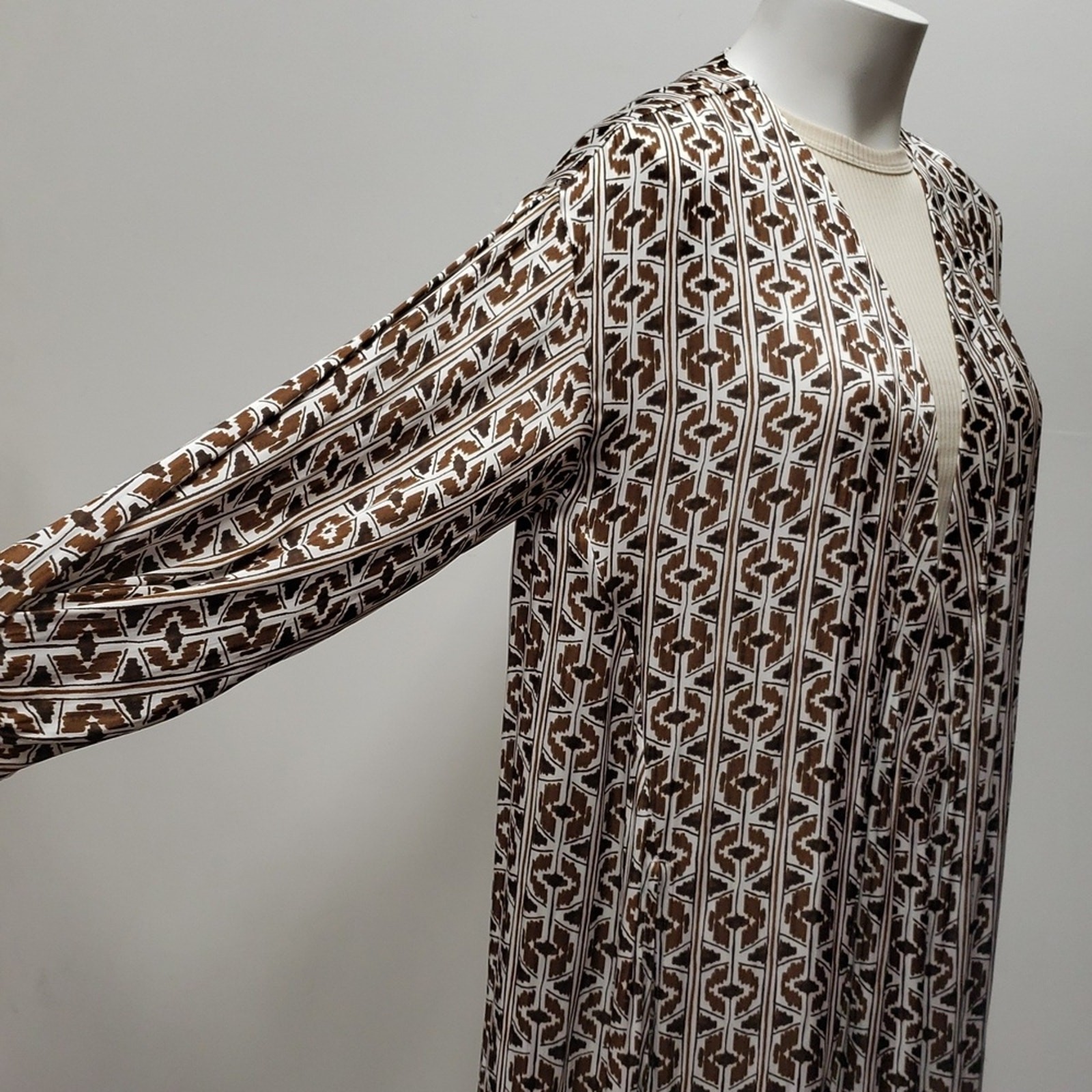 Chico’s Longline Geometric Kimono Women’s Size Small/Medium Travel Effortless