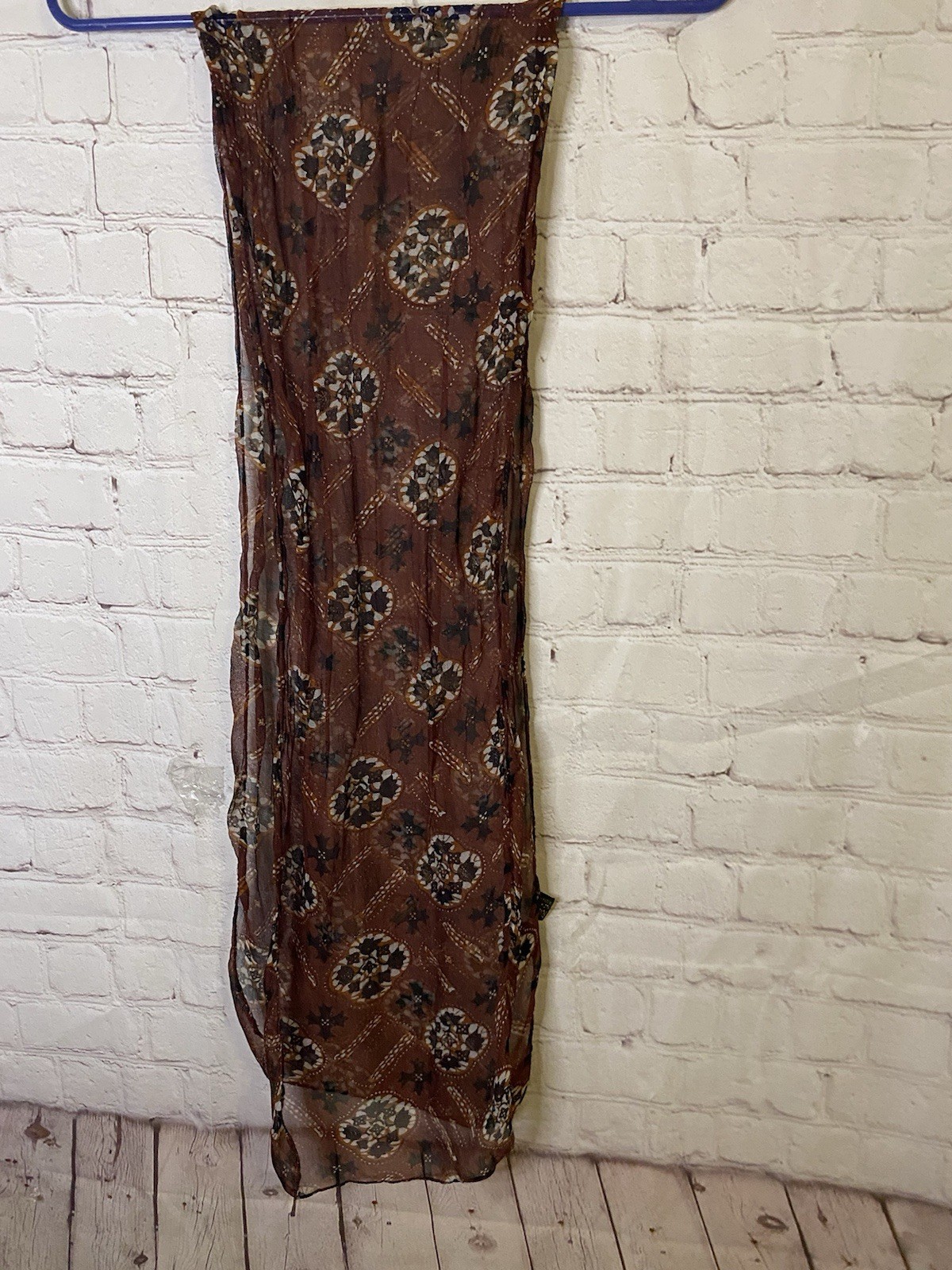 Women Wrap Multi Colored Craft Fabric 9×60 Scarf