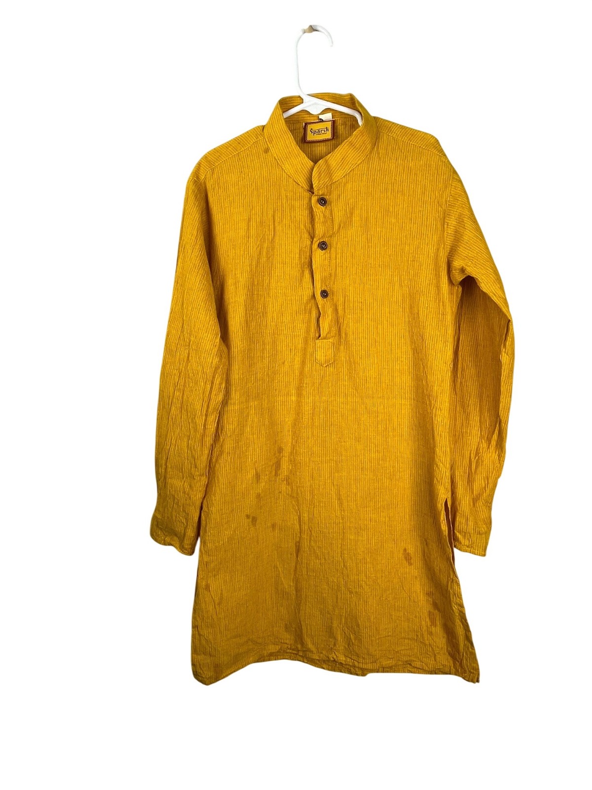 Sparsh Ethnic Wear Boys Mustard Kurta Tunic Long Sleeve Pocket India