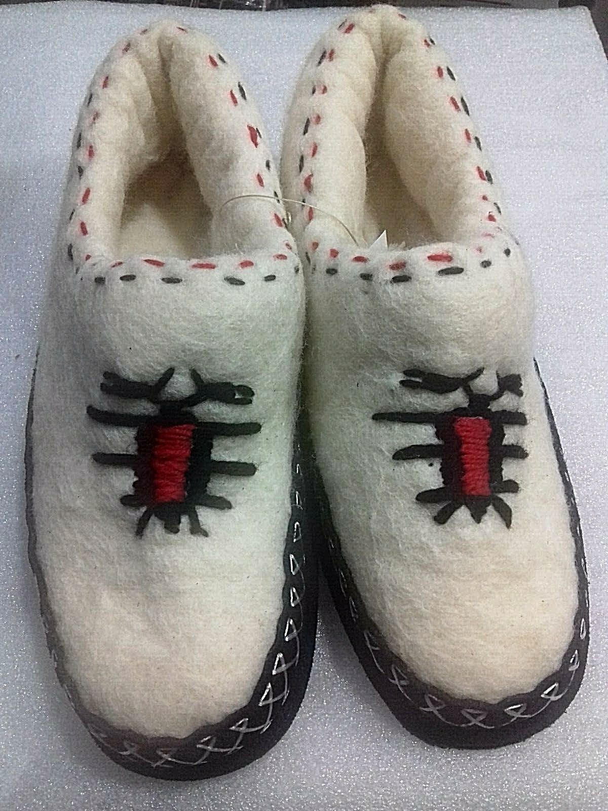 NEW ALBANIAN HANDRAFT WOOL+LEATHER BOOTEES SLIPPERS SHOES SOCKS-PAPUCE-35-44
