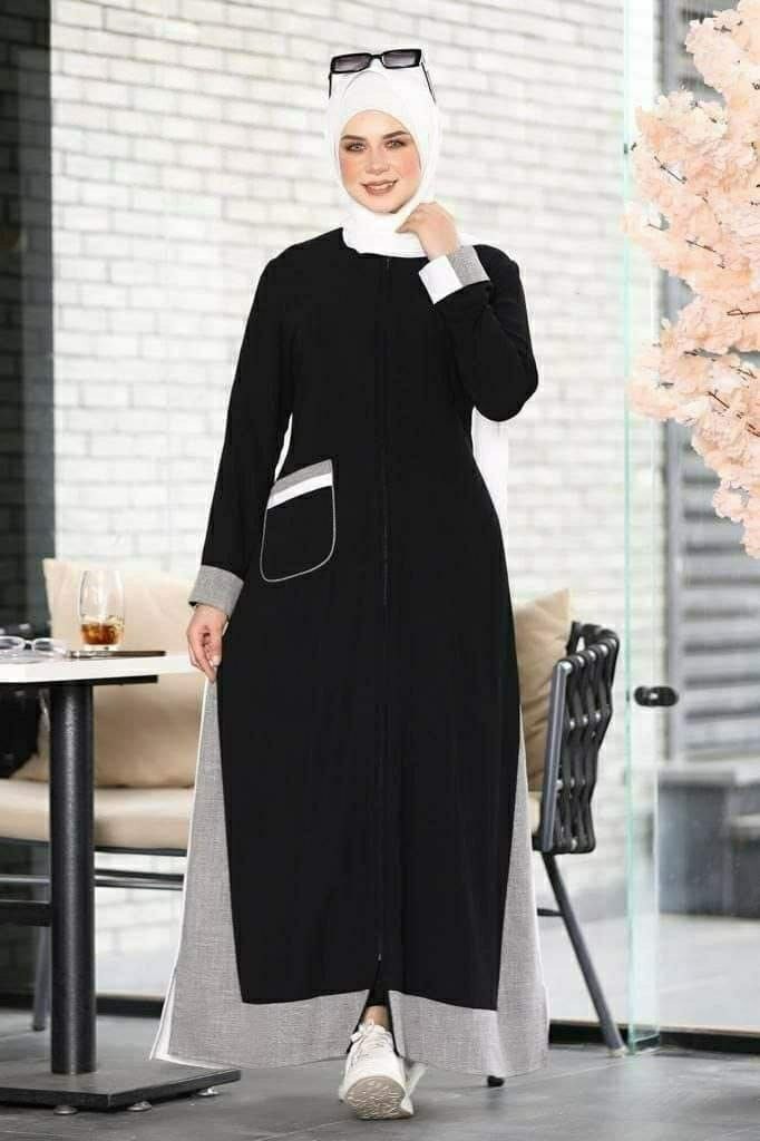 Women Kaftan Abaya Jilbab Long Sleeve Islamic Muslim Dubai Gown Robe Maxi Dress