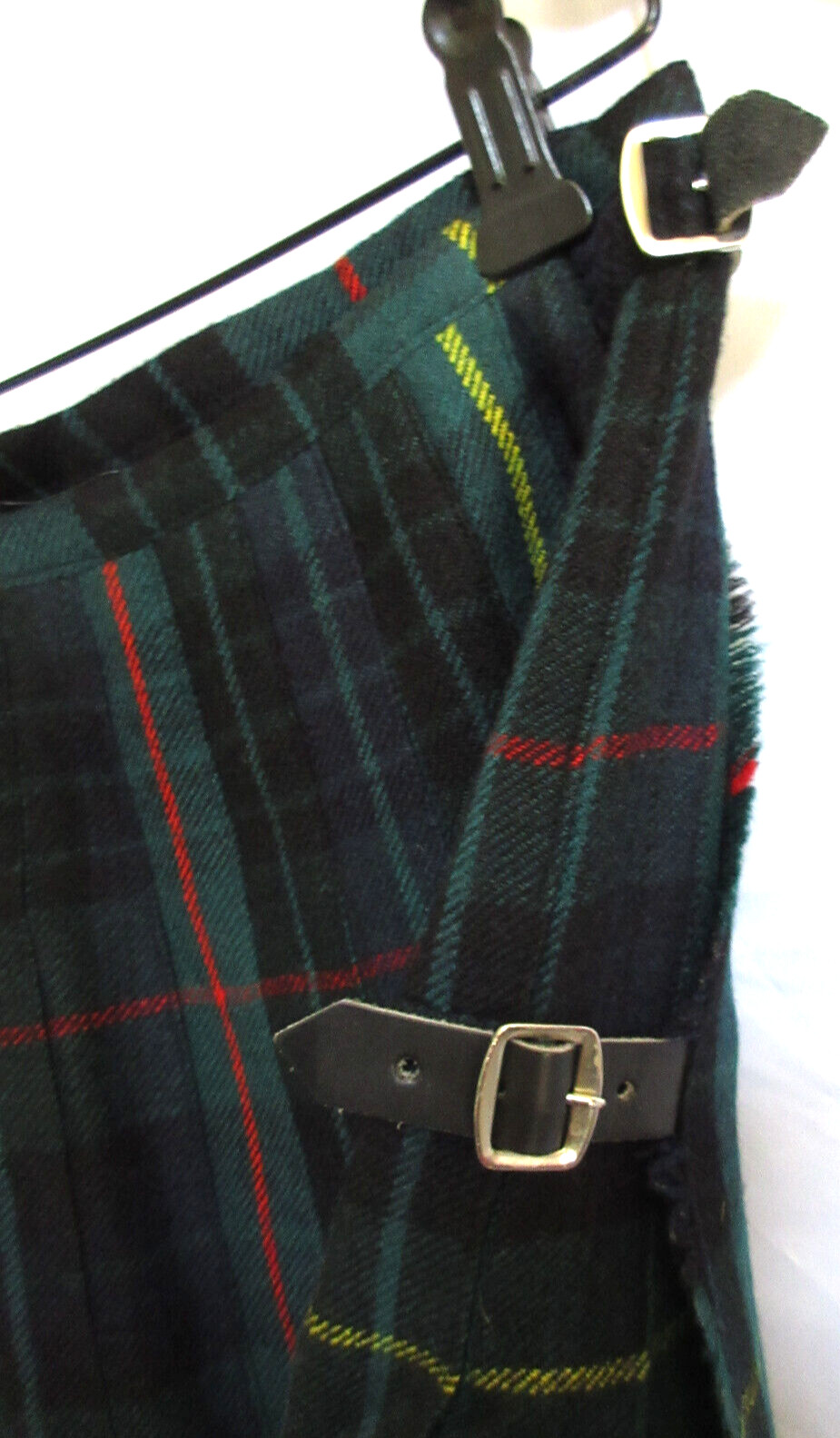 Geoffrey Tailor Highland Crafts Royal Mile Scotland Plai Tartan Skirt Wool VGUC