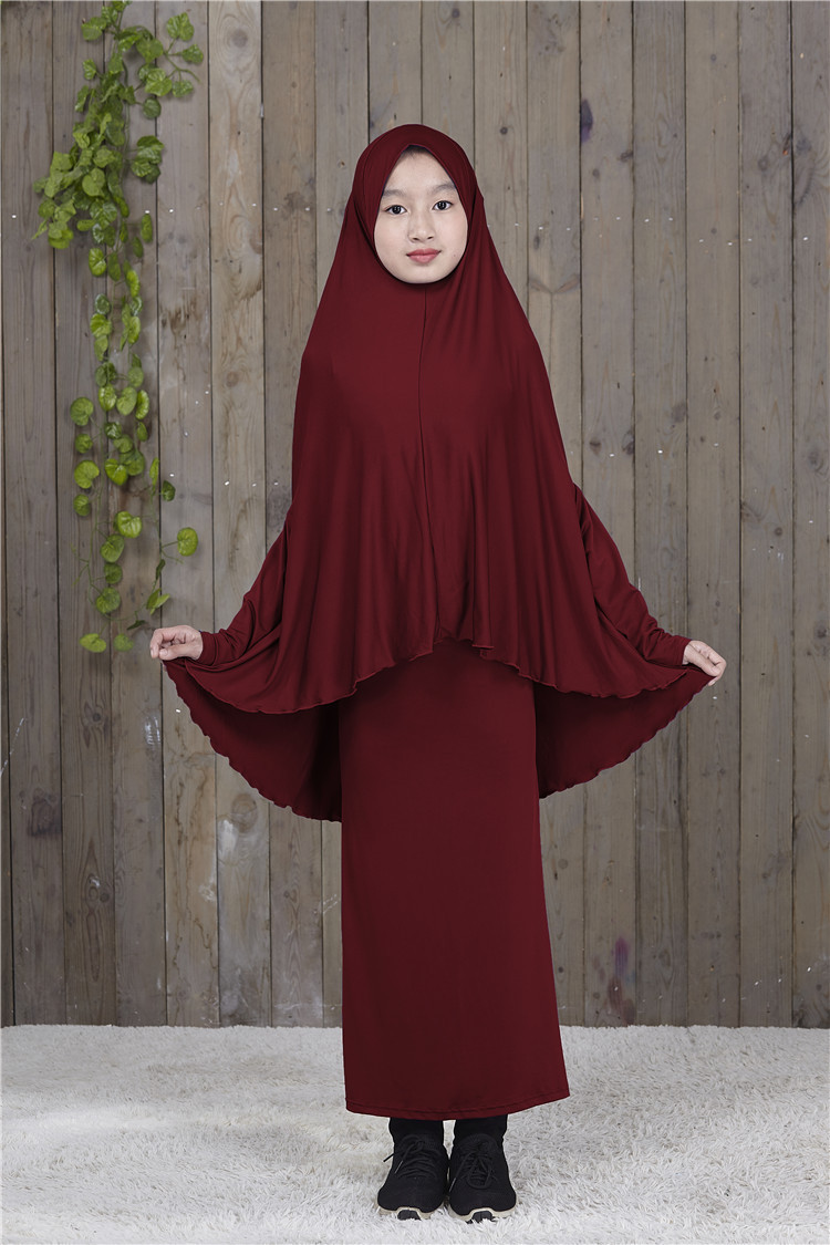 Dubai Muslim Women Prayer Large Overhead Clothes Pullover Hijab Long Maxi Dress