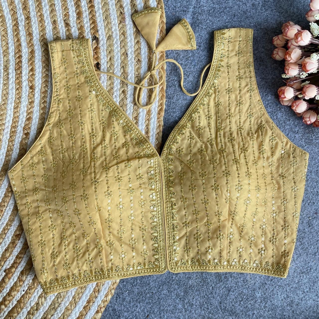 New Indian Saree Blouse Ready Made Blouses For Women Readymade Stitched Choli.