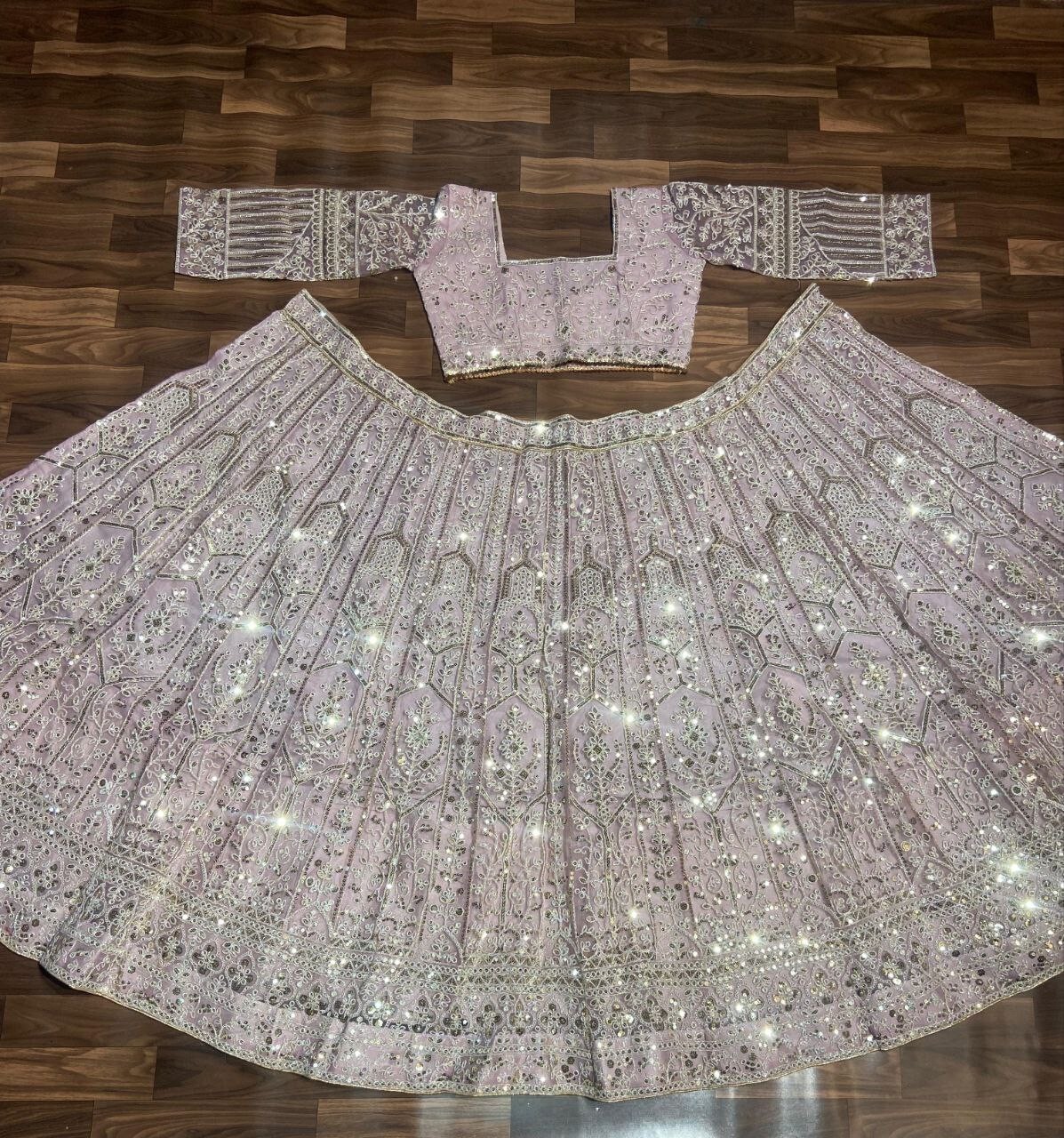 New Launching Net Fabric Light Pink Lehenga Choli With Dupatta For Wedding Wear