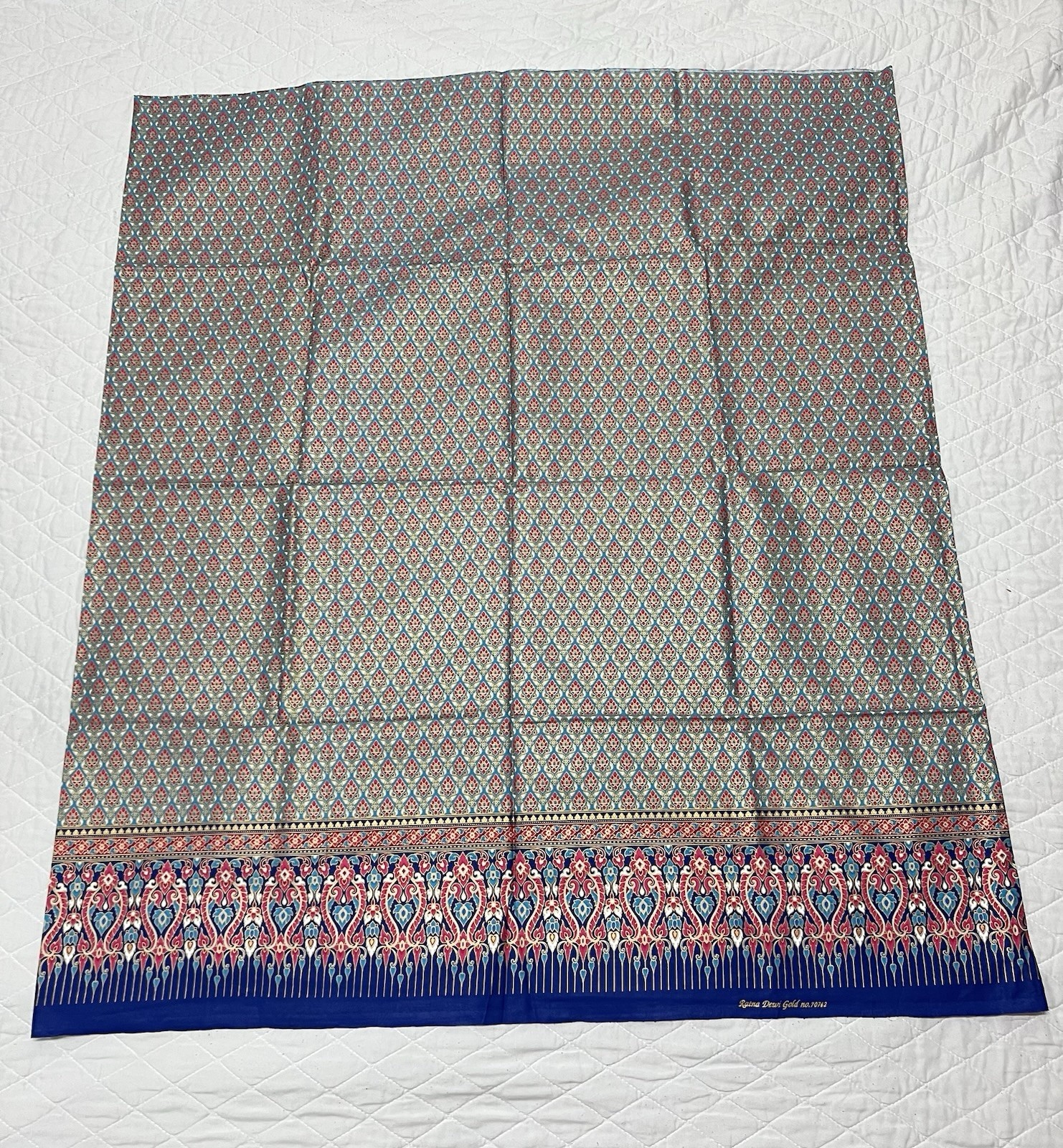 Southeast Asia 100% Cotton Sarong, Malong, Tapis Wrap Around Skirt Floral Design