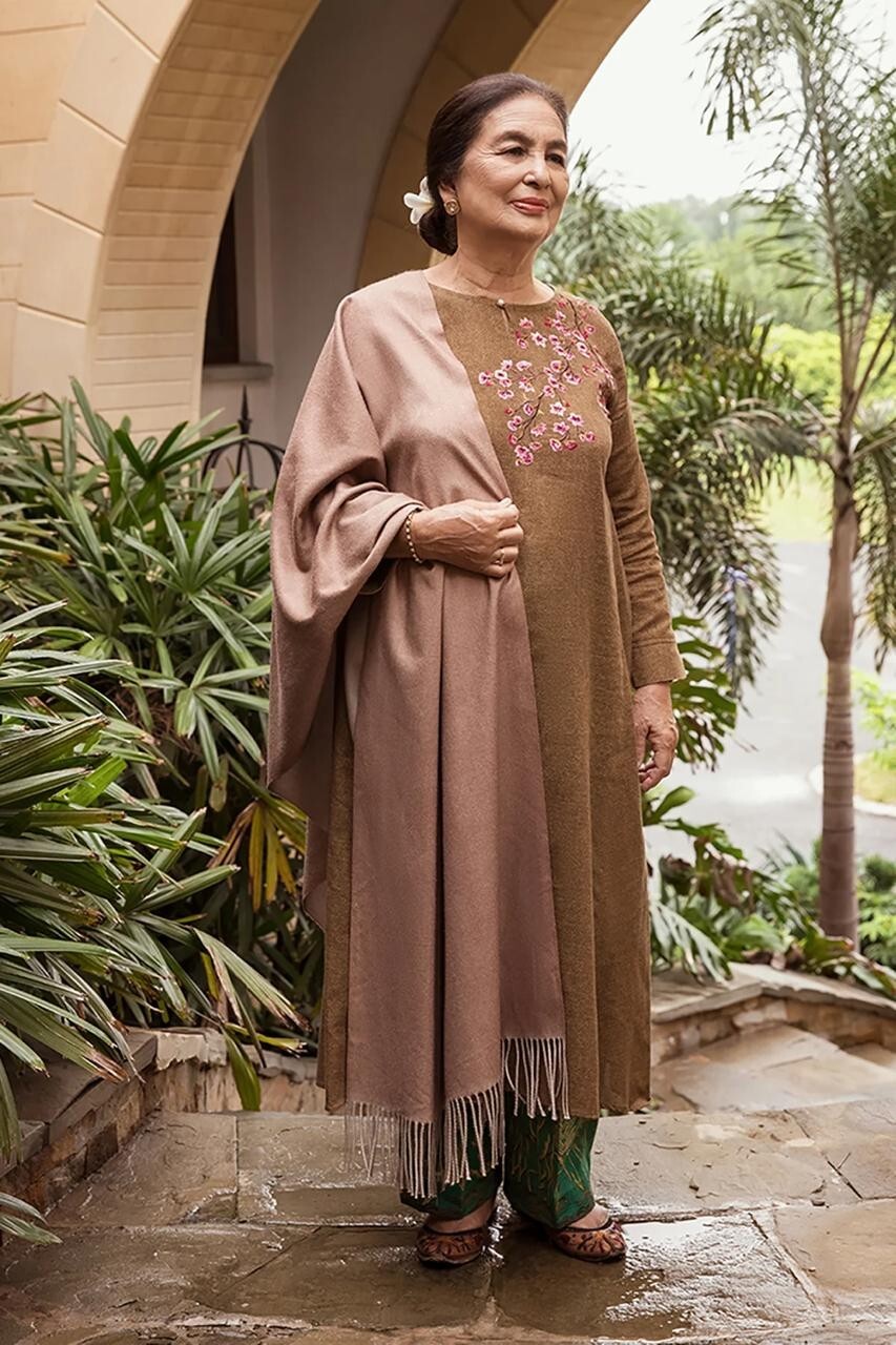 Original “Nishat” Printed Embroidered Shirt With Trousers 2PC PAKISTANI (Khaadi)