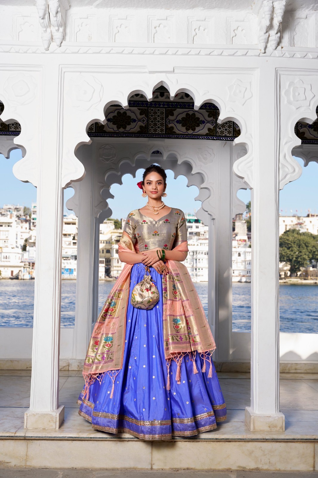 Readymade Lehenga choli For Women Stiched Wedding Lehenga Jequard Silk Lehenga