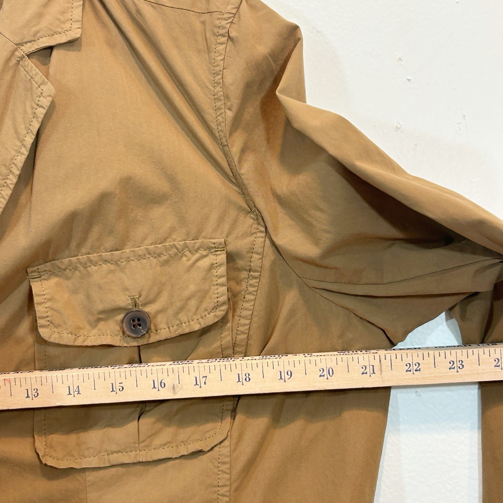 Lands’ End Women’s Lightweight Utility Field Safari Jacket Size 14-16 Baumwolle