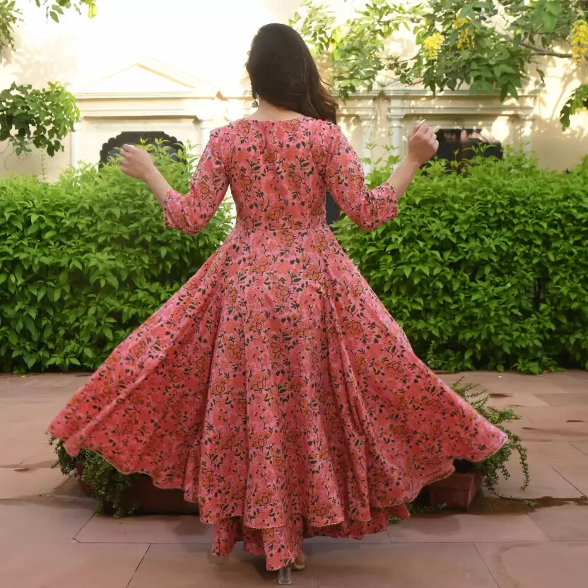 Beautiful Indian Designer Kurti Set Women’s Anarkali Kurta Palazzo Set Clothes