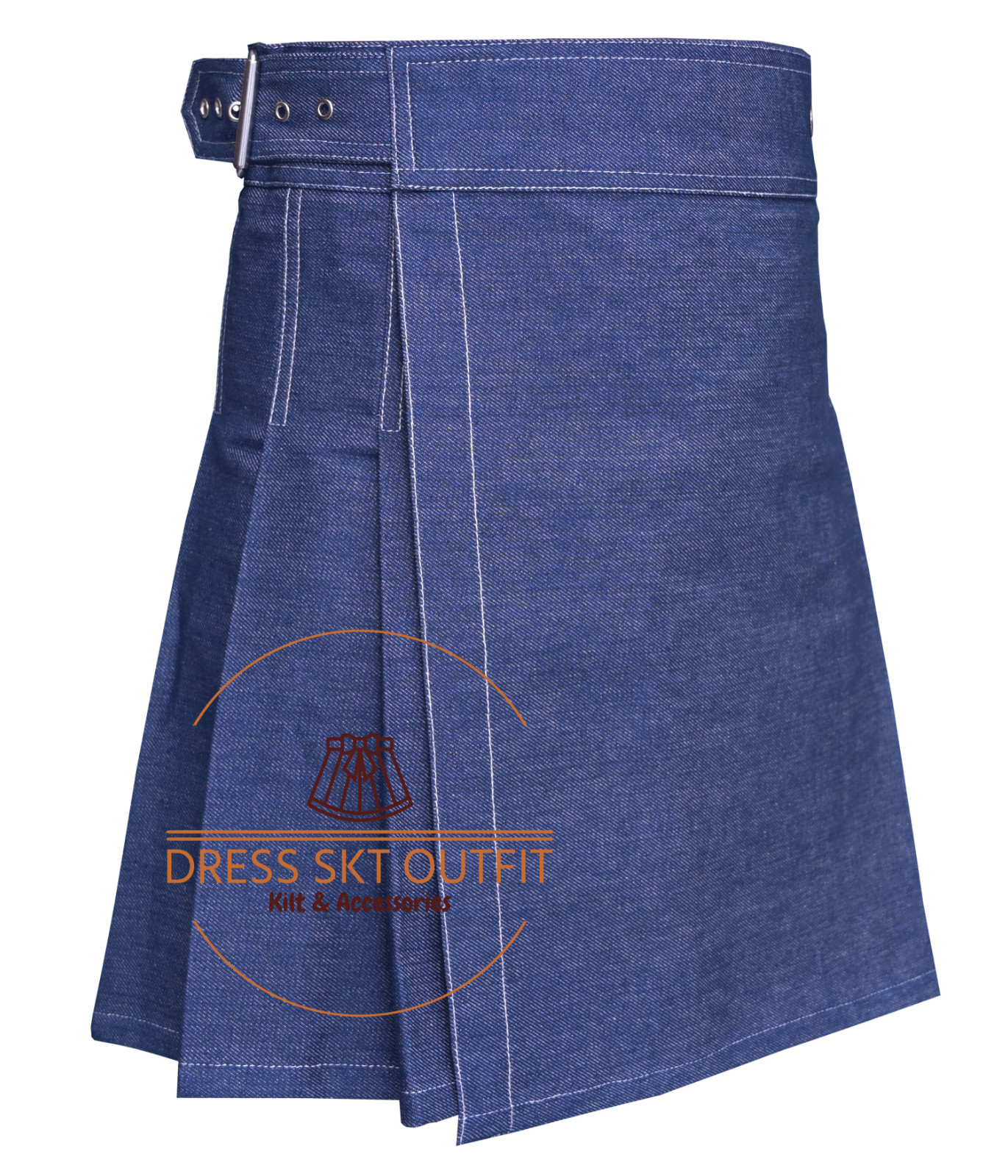 Scottish Blue Denim Utility Kilt For Men – Tactical Duty Kilt – Fashion Kilt
