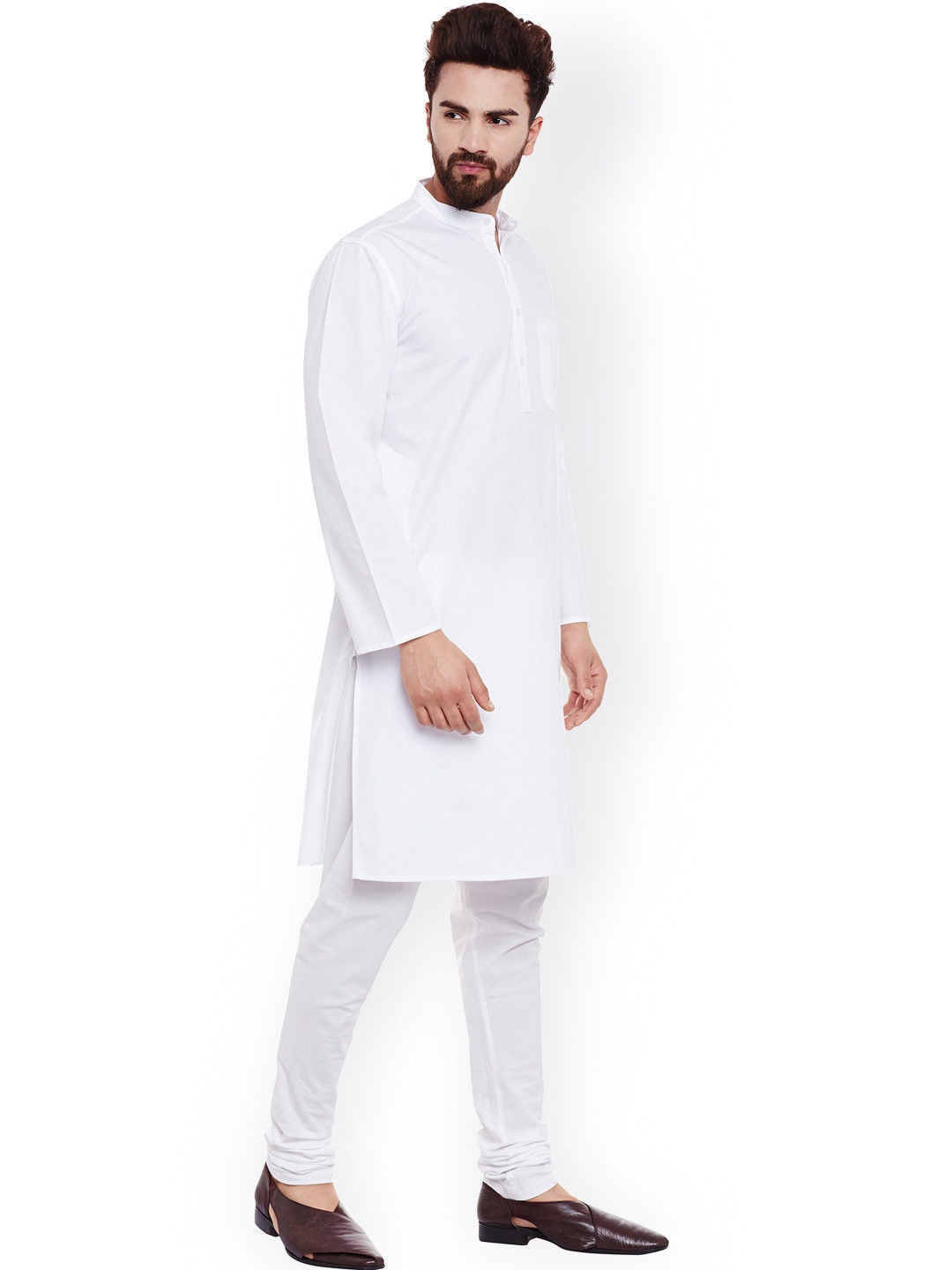 Men’s Kurta Cotton Shirt Long Sleeve Indian Style New Design Ethnic Casual Top