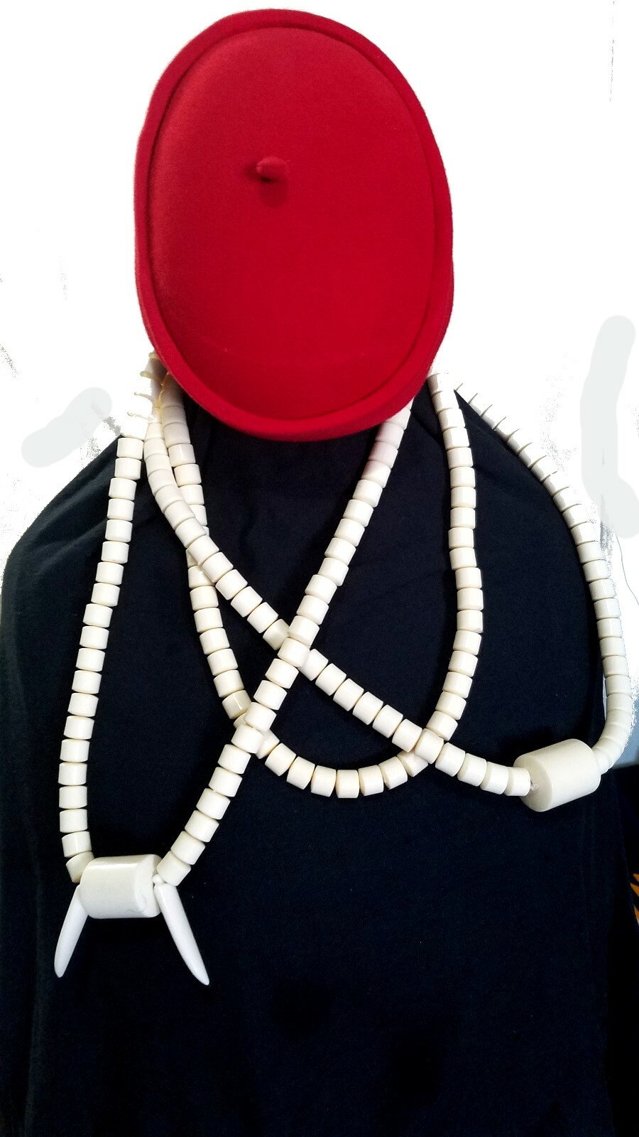 Creme White Traditional Igbo Edo Traditional wedding Coral Beads Necklace