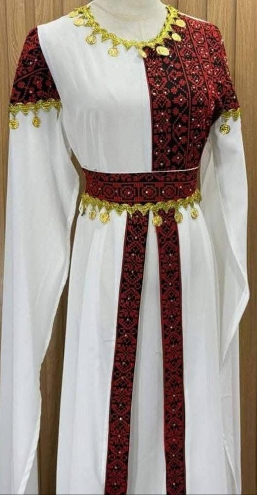 “Palestinian Thobe” “Embroidered Thobe” “Traditional Arabic Dress” “Tatreez Dres