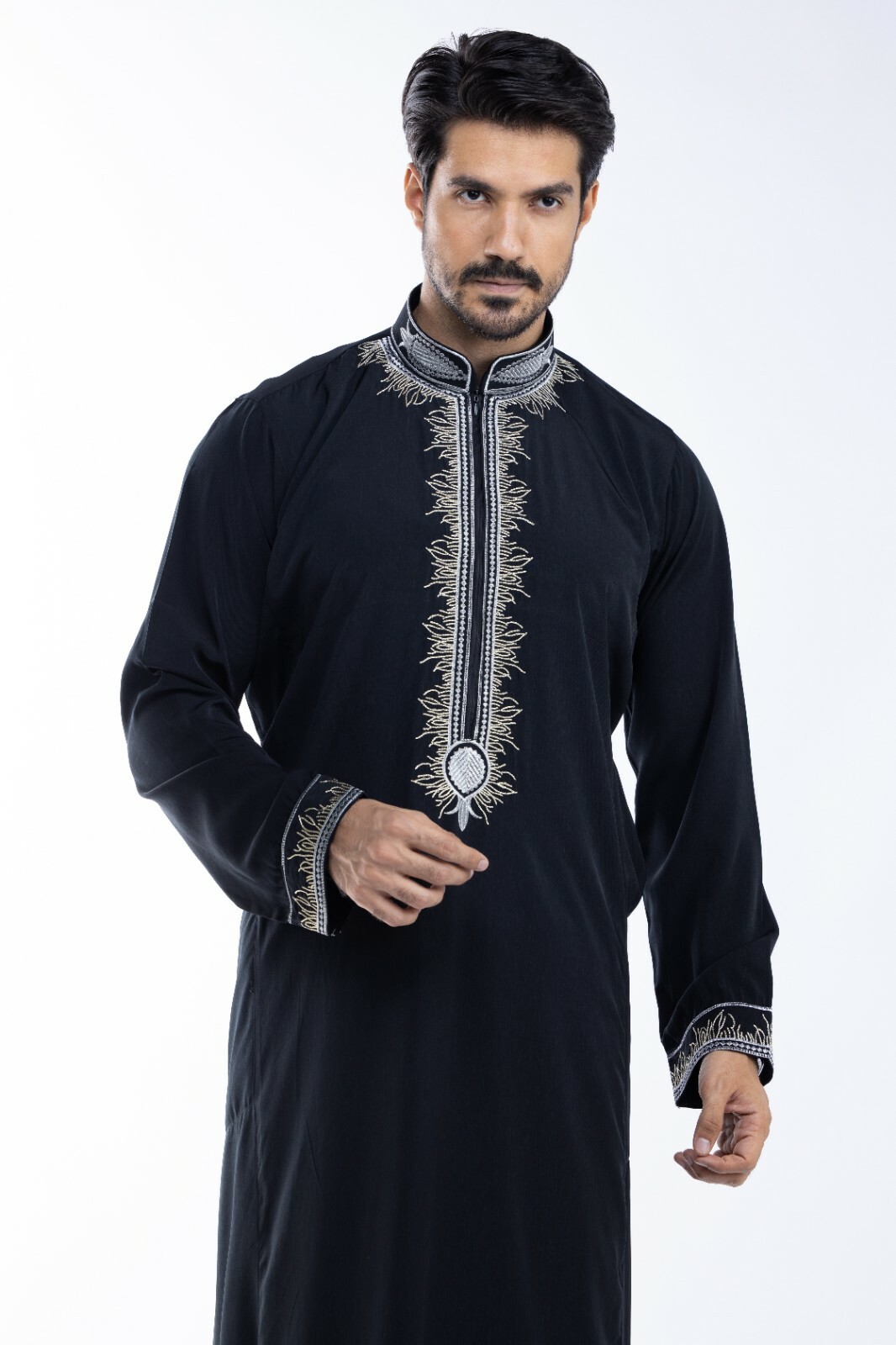 Men’s Saudi Arab thoub Dishdash Thoub Dress Abaya Muslim Kaftan AL-RAYAN