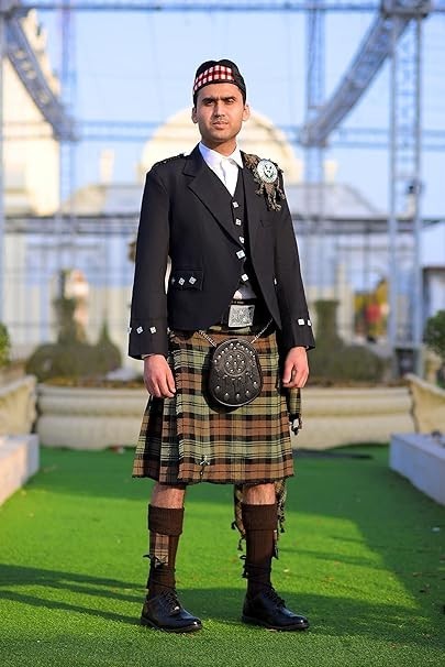 CELTIC PRO Scottish Argyle Kilt Jacket with Waistcoat – Timeless Scottish Elegan