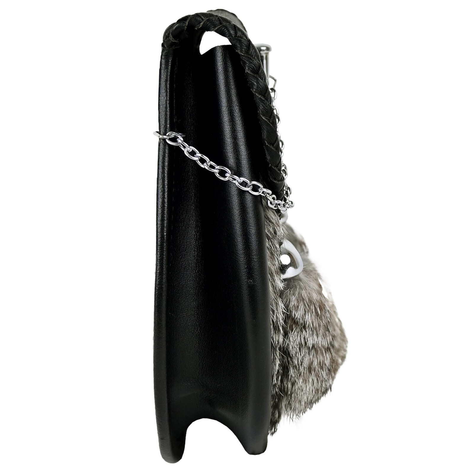 Highlanders Men Grey Rabbit Fur Pin Lock Sporran Mens Highland Purse Kilt Outfit