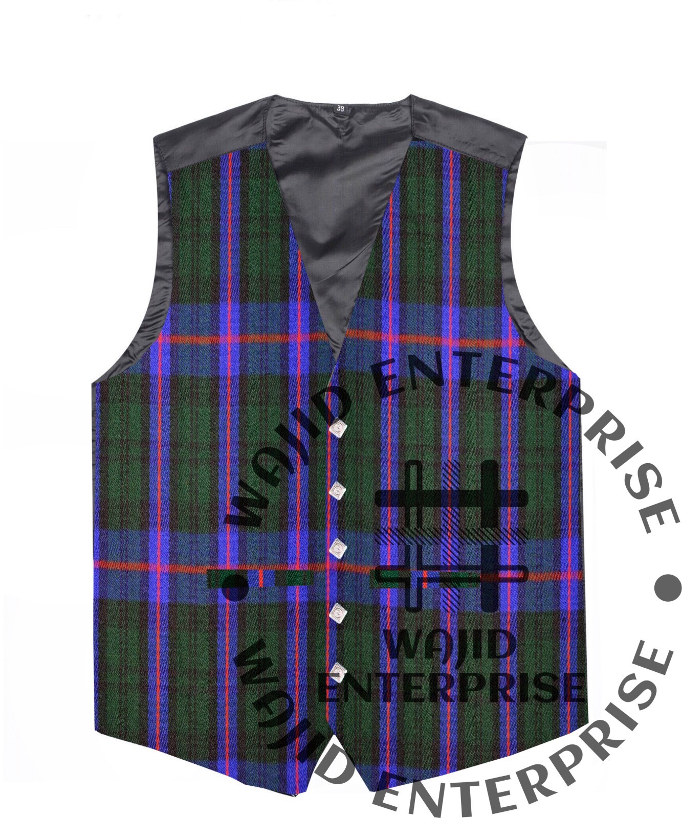 Armstrong tartan VEST Formal 5 Buttons Kilt Waistcoat Scottish Wedding Kilt Vest
