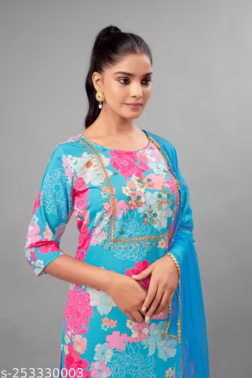 women’s fabulous digital muslin kurta set | Daily & Festive Wear Printed kurti s