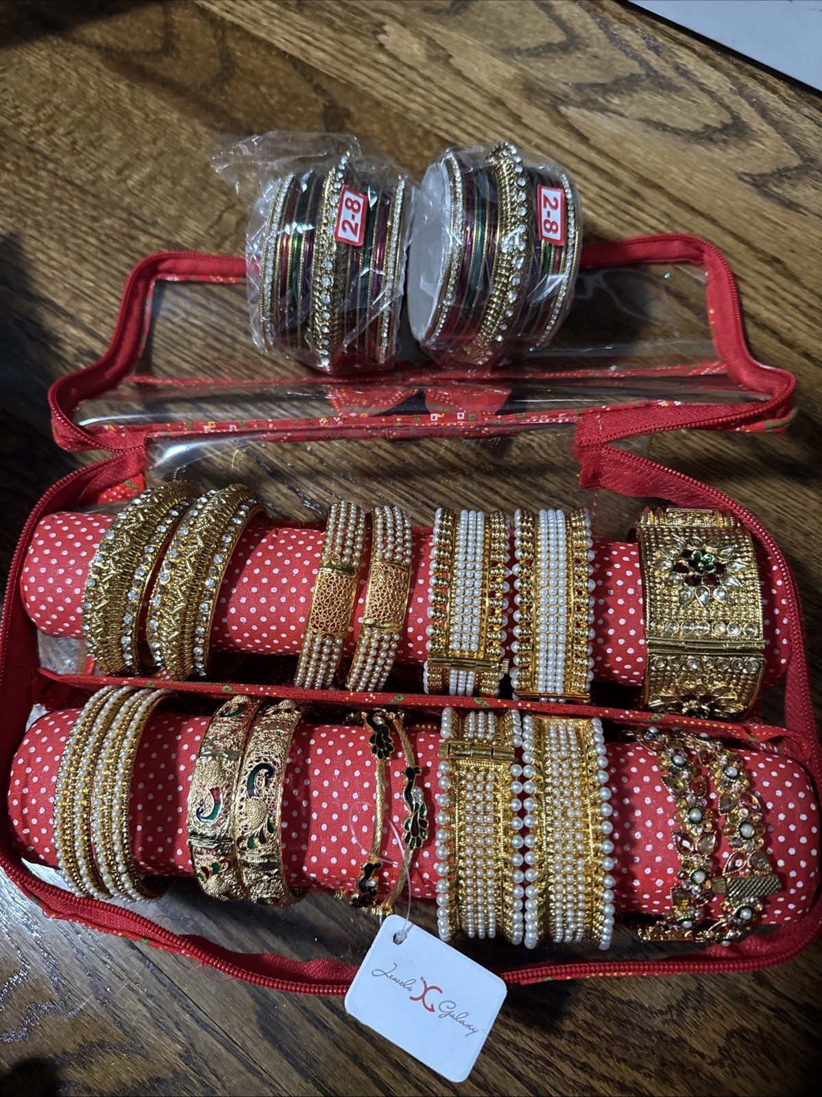 Indian Pakistani gold plated for women bangle set off 9 pieces