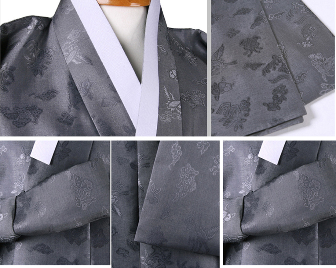 Men outer coat Korean traditional garment Durumagi Hanbok 10 symbol of longevity