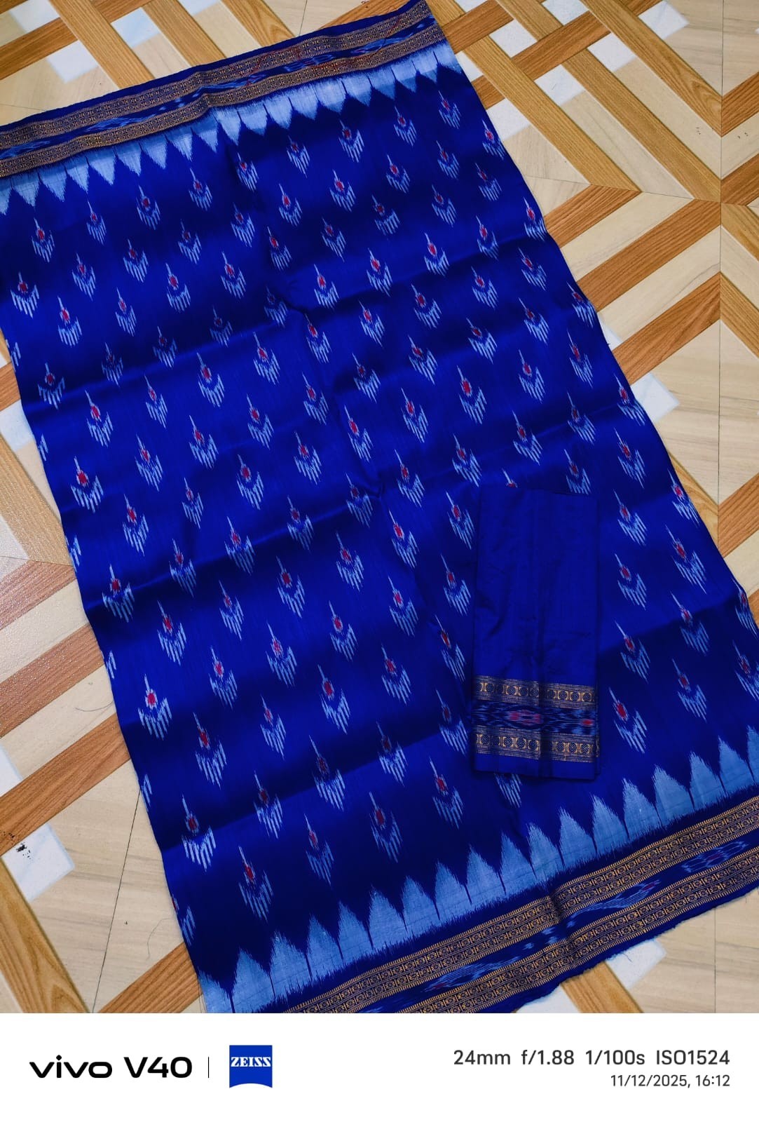 Ikat Pure 100 pure Odisha Sambalpuri Silk Saree