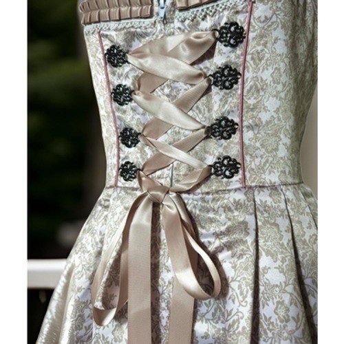 New Large Oktoberfest Lavender Purple Jacquard Dirndl Dress Bavarian German