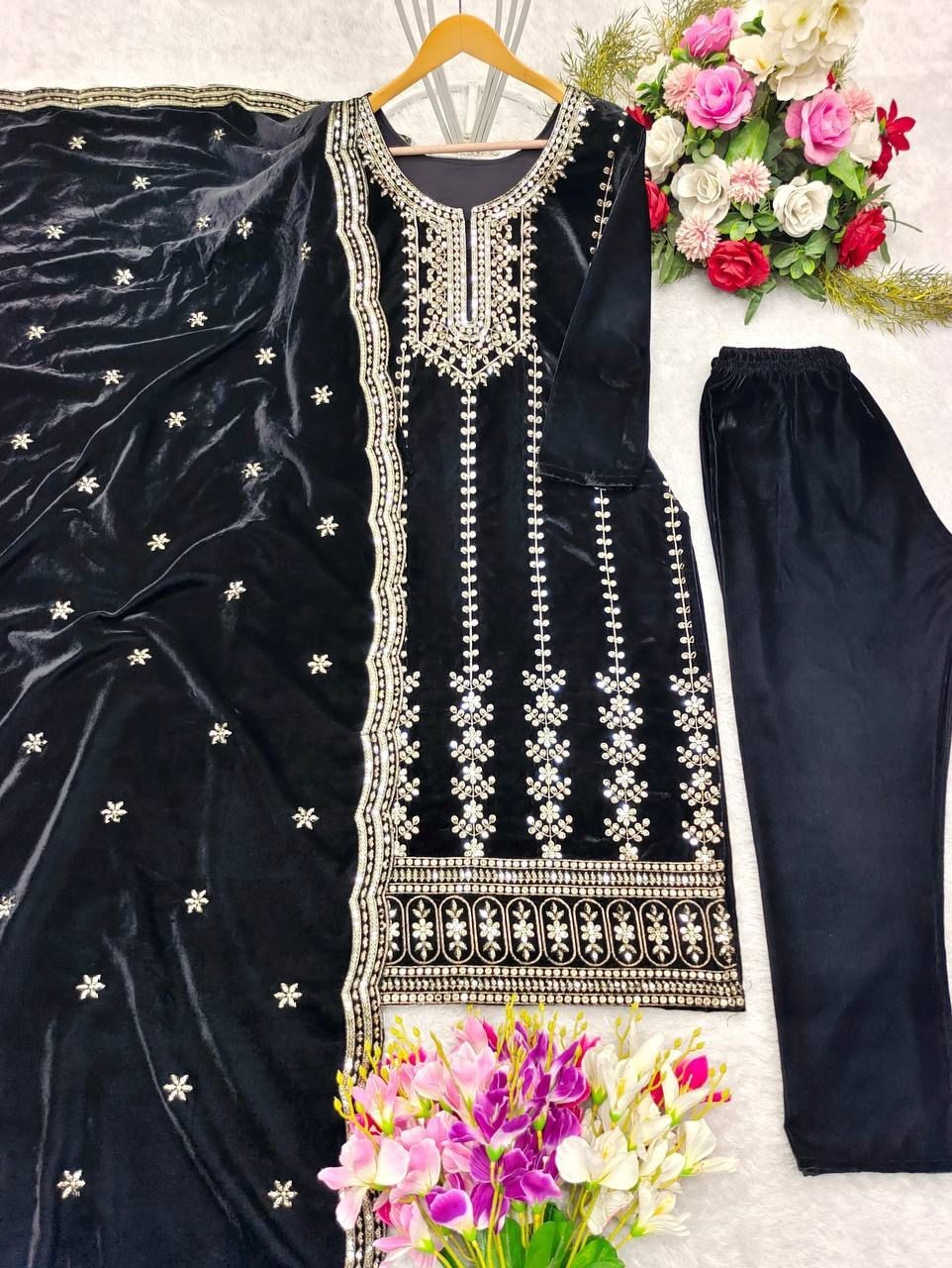 Top -Pent Dupatta Set Fully Stitched Ready To Wear