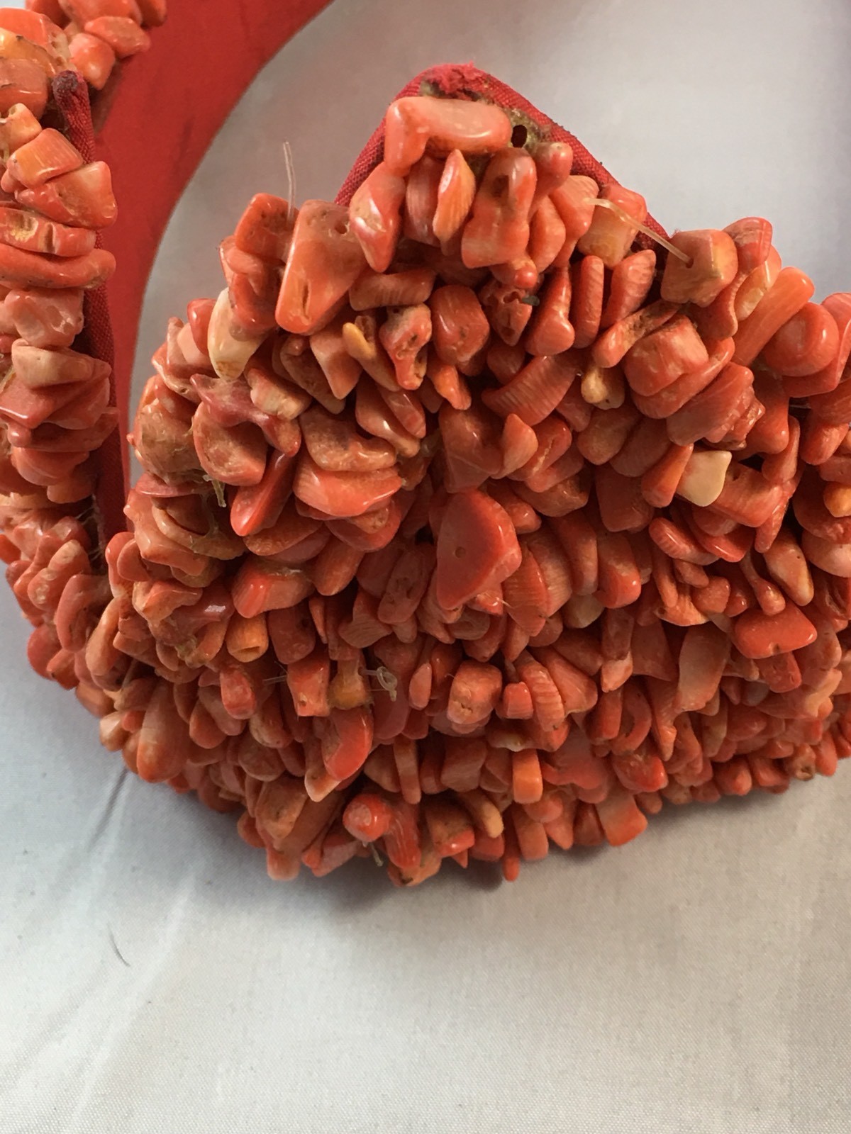 AUTHENTIC VINTAGE AFRICAN TRADITIONAL NATIVE ROYAL CORAL OLORI/LOLO Beaded Crown