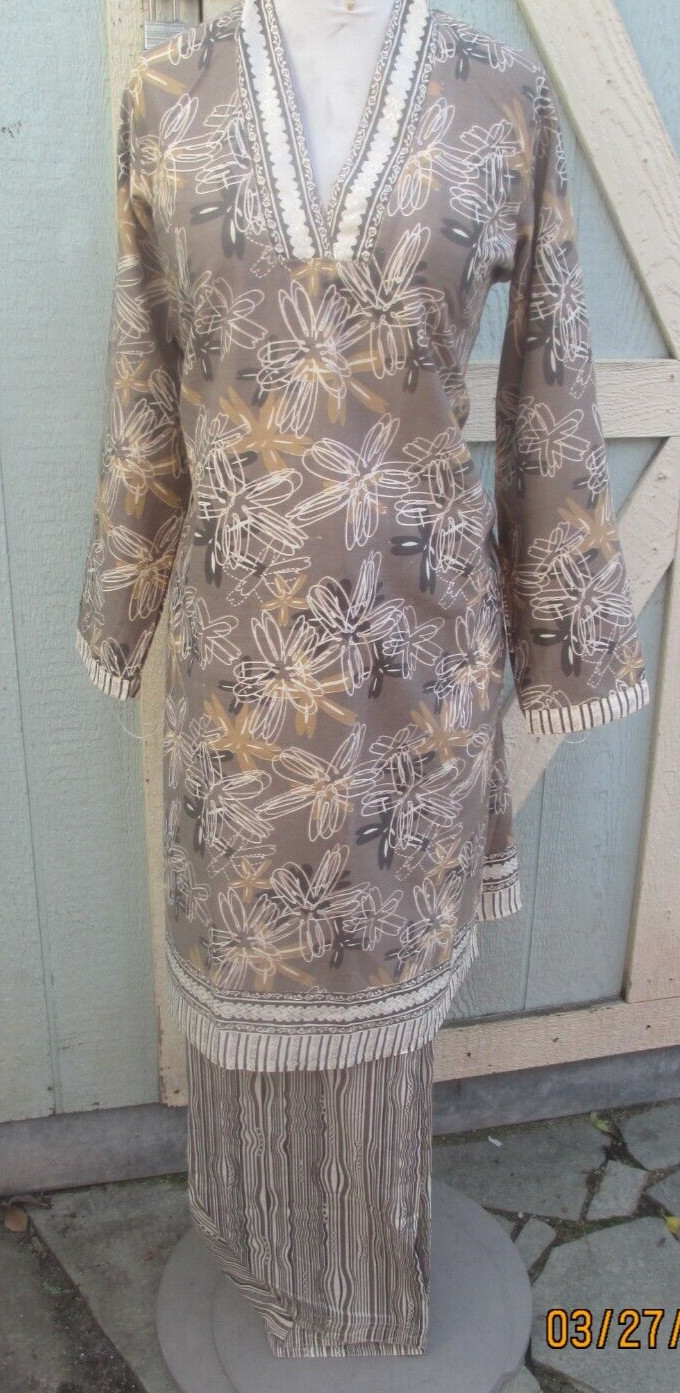 pakistani beautfull lawn cotton pant kameez size XL44