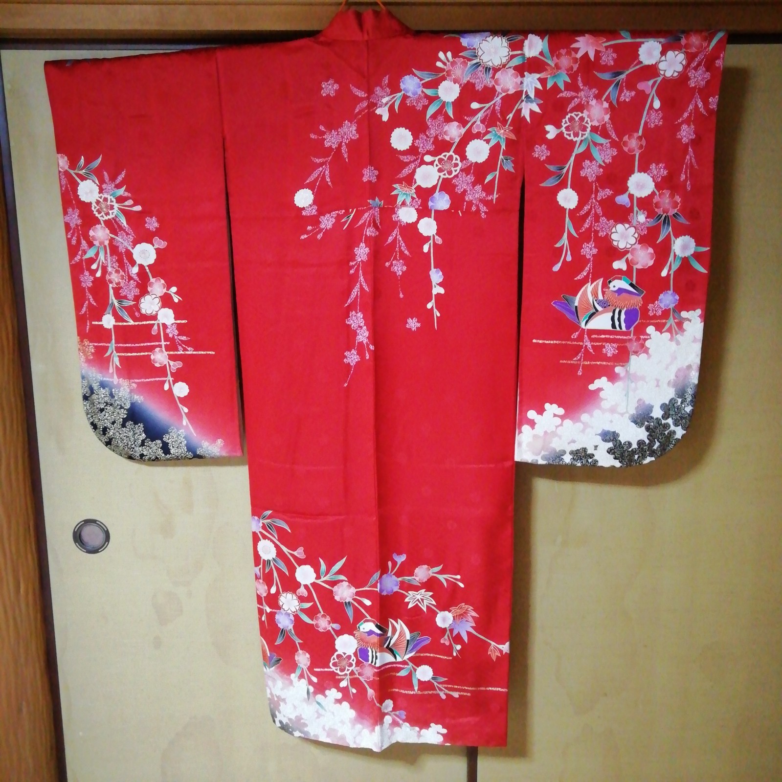 Japanese Kimono For children 30 years ago 300,000 yen Vintage 50.39inch Kids JPN