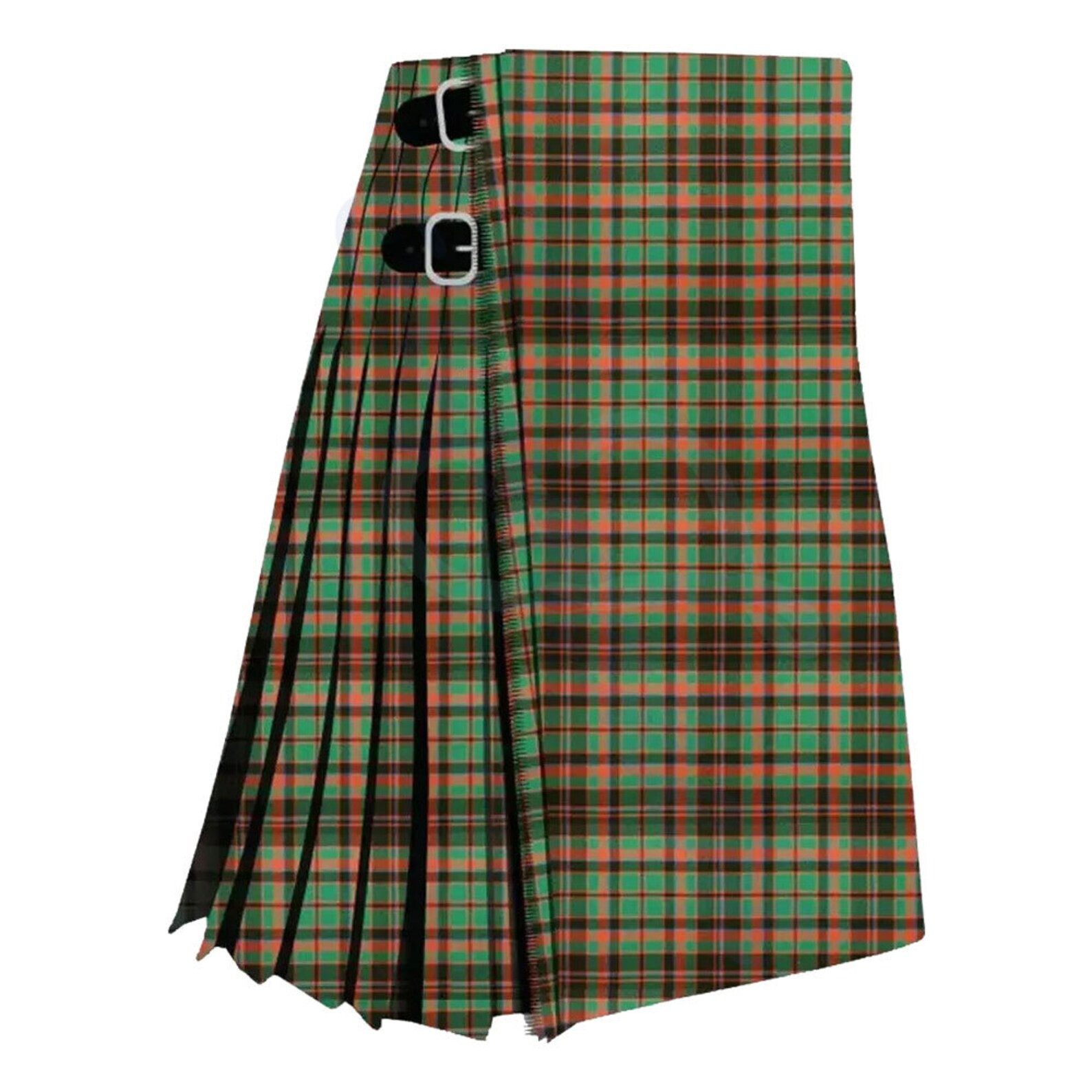 Men’s Scottish Cumming Hunting Ancient Tartan Kilt Handmade Traditional 8 Yard K