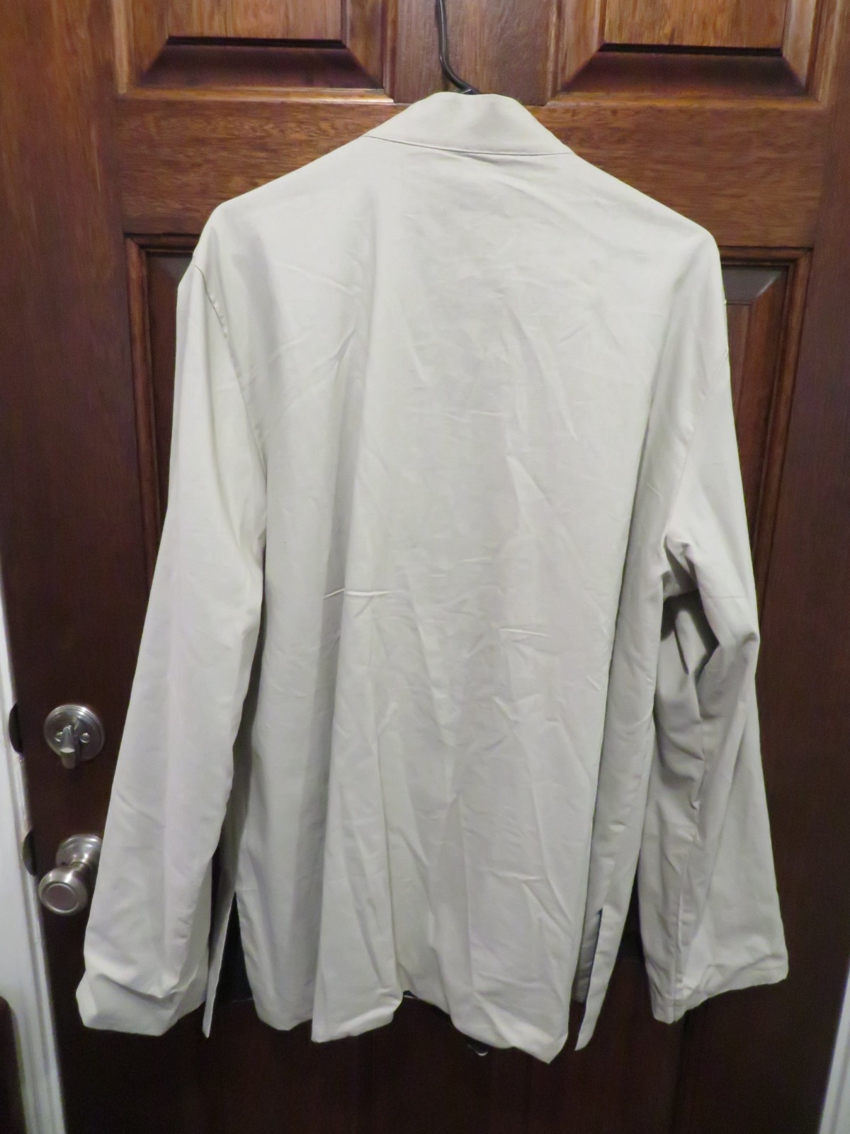 MINIYE Men’s Chinese Tang Jacket. Black & Tan Reversible. ~32″ L X 27″ W. WornWT