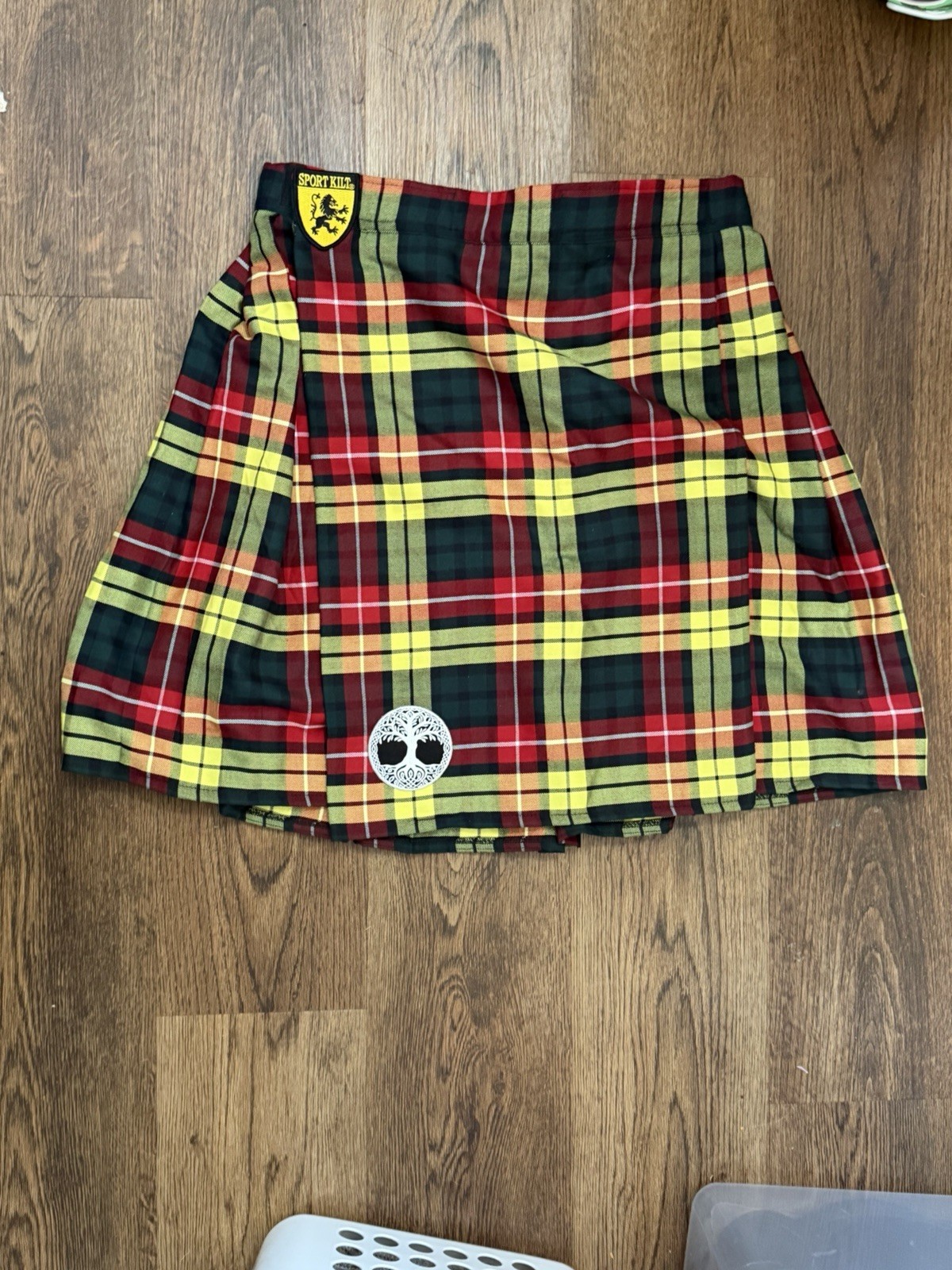 Sport Kilt Plaid Tartan Kilt Men’s Large USA Made Celtic Tree Of Life