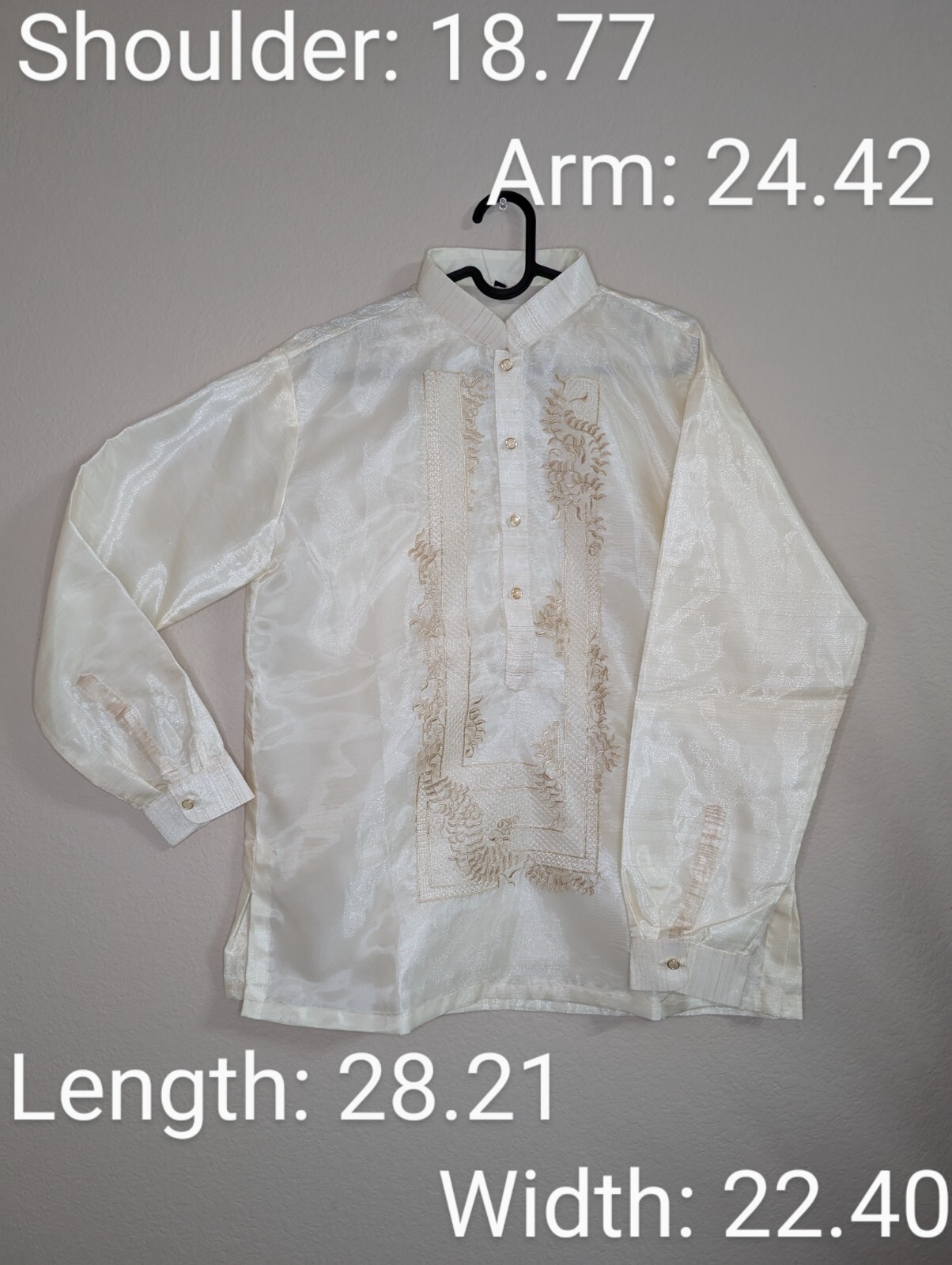 Filipino barong tagalog Traditional Chinese Collar Imported From Philippines