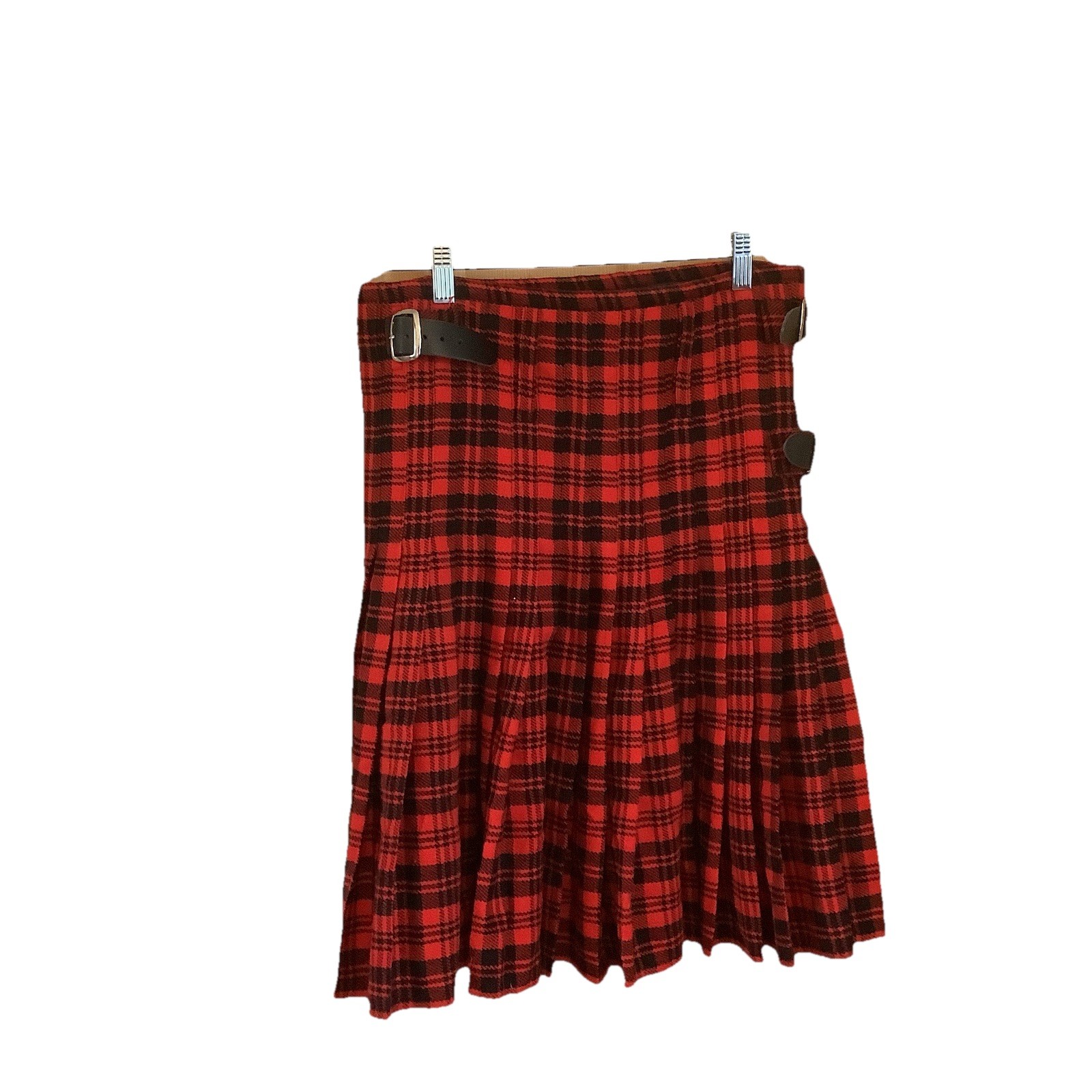 Tartan Red Plaid Scottish Kilt Size 32 American Highlander Tartan Kilt