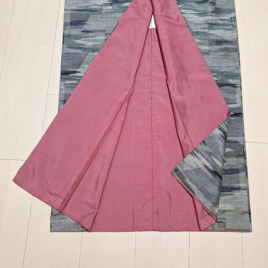 Kimono Patchwork Gray Vintage Remake Silk Geometric Pattern Excellent Authentic